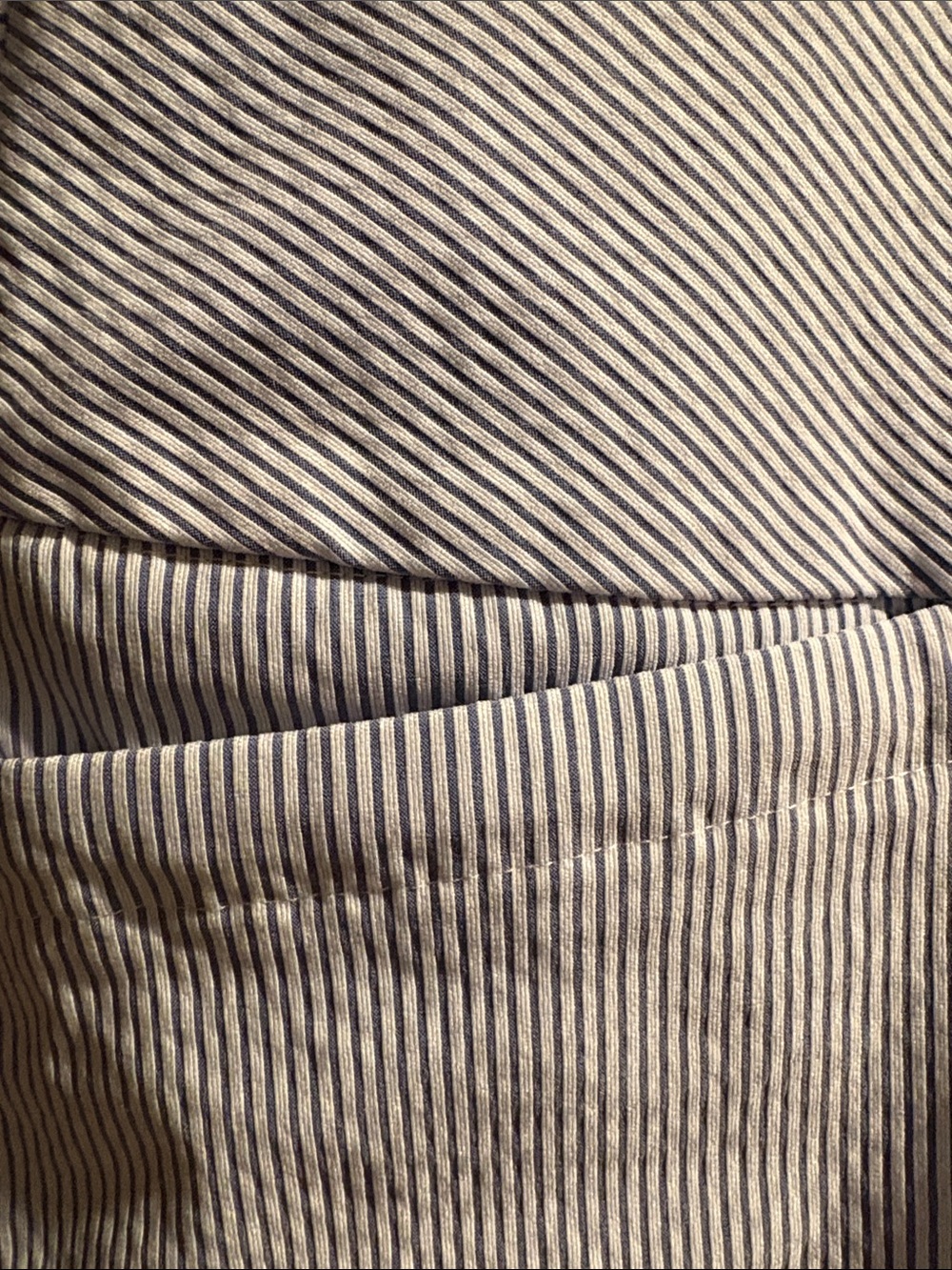 S.C&Co Women's Striped Performance Skorts in Light Blue/White - Picture 3 of 7